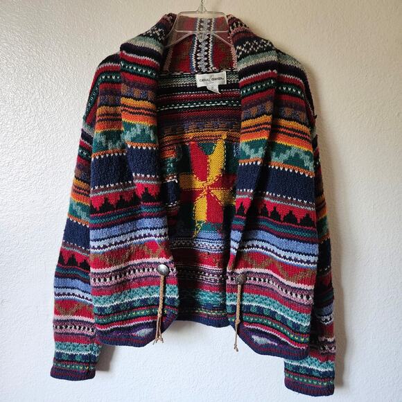 Casual Corner Colorful Cardigan Medium - Picture 1 of 8